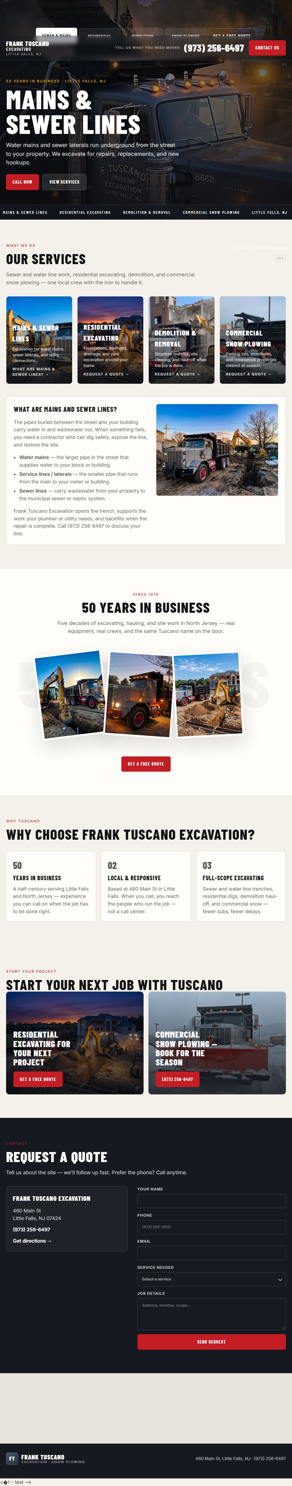 Frank Tuscano Excavating - Excavation & site work